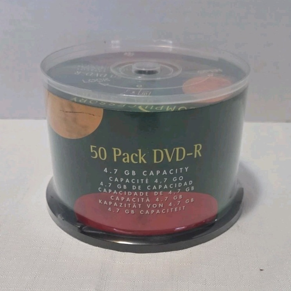 Compucessory DVD-R Blank Discs 4.7GB Capacity 50 Pack Model/MPN 35557
